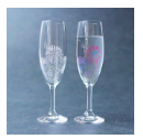 Chilled Colour-Changing Fireworks Champagne Glass Pair (Set of 2)