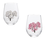 Sakura Stemless Glass Single
